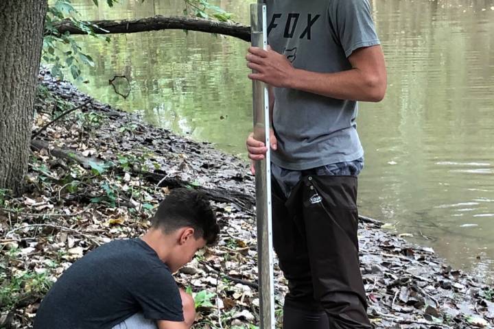 Anthony Wayne FFA does water sampling