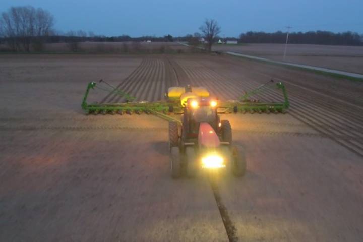 Corn farming through the year: spring
