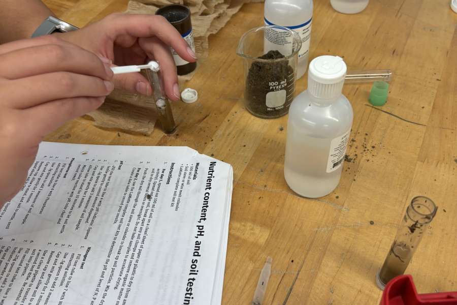 Northmor Students Test Backyard Soil to Understand Agricultural Science